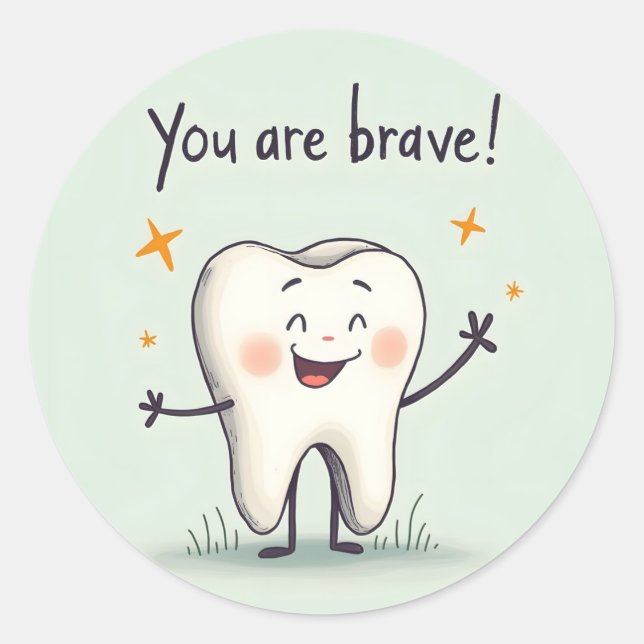 Stickers pour les petits patients dentistes (Devant)