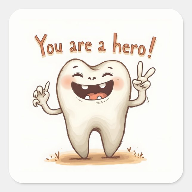 Stickers pour les petits patients dentistes (Devant)