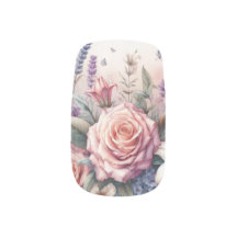 Aquarelle Fleurs et coquillages sur la plage