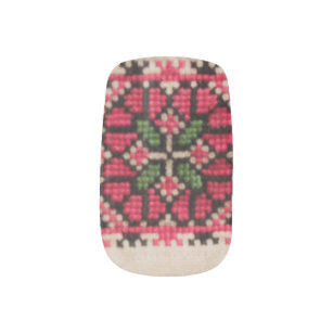 Stickers Pour Ongles Broderie ukrainienne