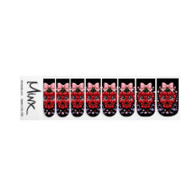 Enveloppes d'ongles Halloween Rose Cerise Crâne à 