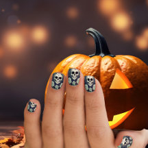 Halloween Skuls & Rose Éffrayant Green