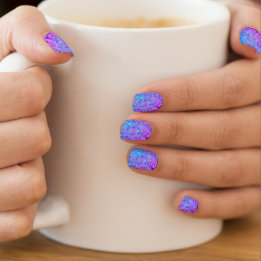 Stickers Pour Ongles Mermaid Scales Blues, Minx Rose Art Nail