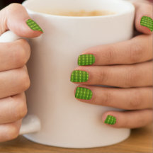 Motif Moustache Cute Sur Minx Vert