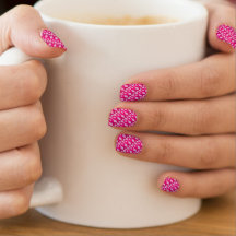 ruban rose cancer du sein ongle art