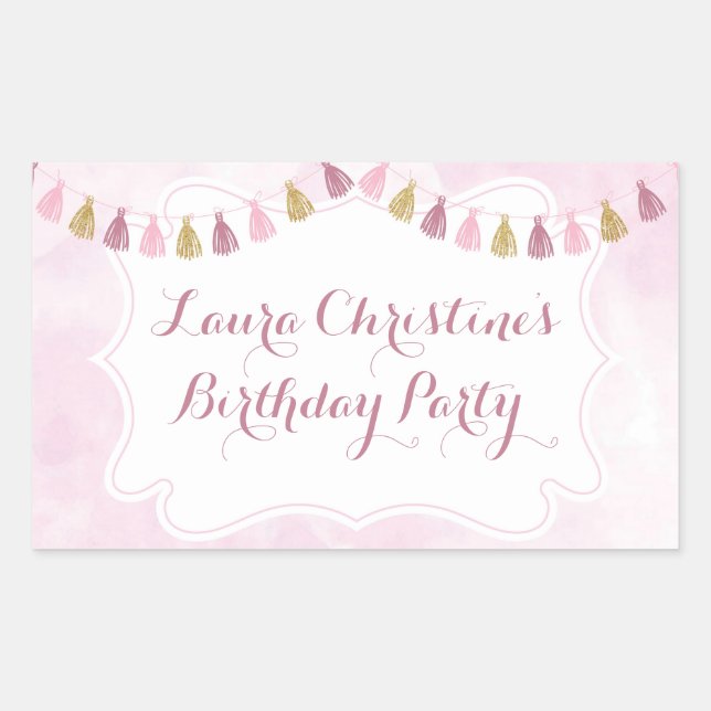 Stickers pour une fête d'anniversaire (Devant)