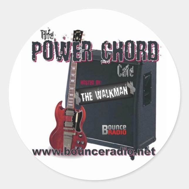 Stickers Power Chord Cafe (Devant)