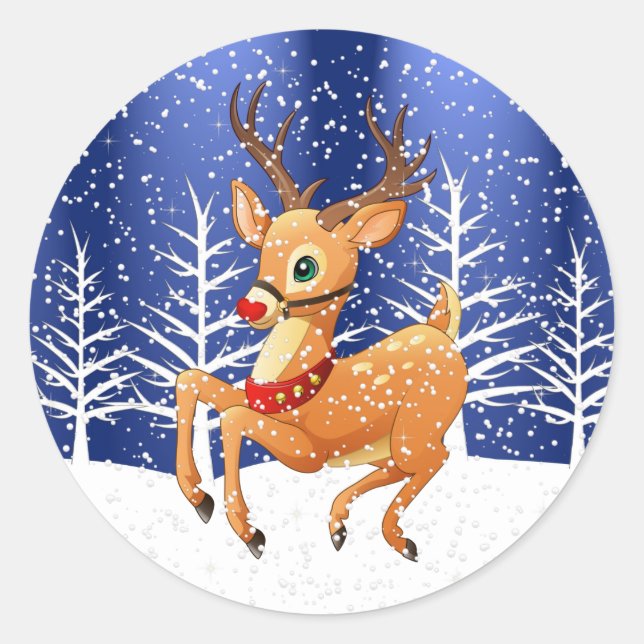 Stickers Prancing Rudolph (Devant)