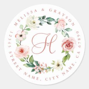 Stickers Première Ronde Personnalisée Fleurs De Se