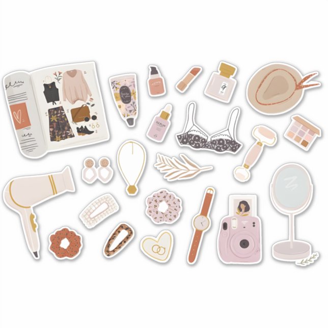 Stickers Preppy Girl Starter Pack (Devant)