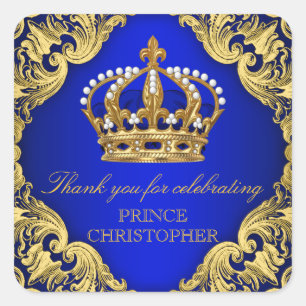 Stickers Prince Baby shower Favoriser