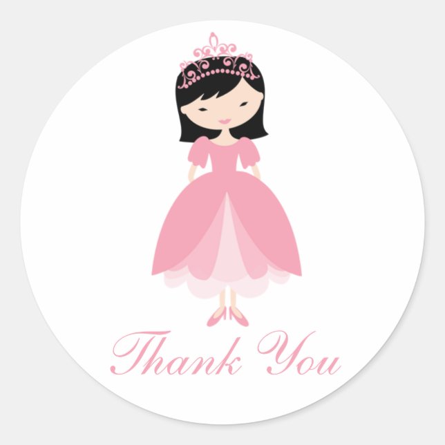 Stickers Princess Anniversaire (Devant)