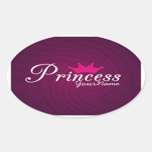 Stickers Princess Oval