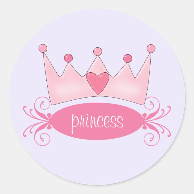 Stickers Princess Tiara personnalisés (Devant)