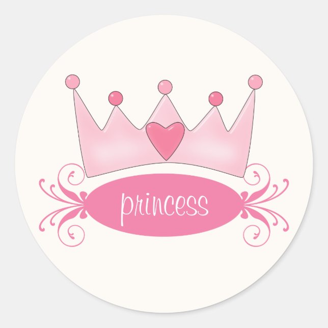 Stickers Princess Tiara personnalisés (Devant)