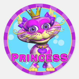 Stickers princesse amusante