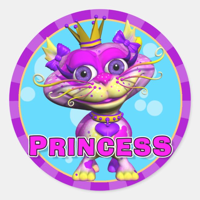 Stickers princesse amusante (Devant)