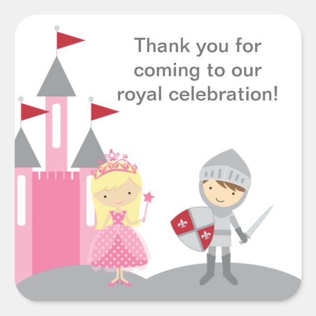 Stickers Princesse et Chevalier (Devant)