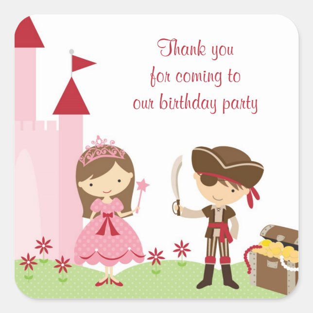 Stickers Princesse et PIrate (Devant)