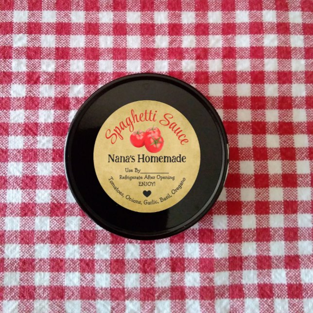 Stickers produit de sauce spaghetti maison (Créateur téléchargé)