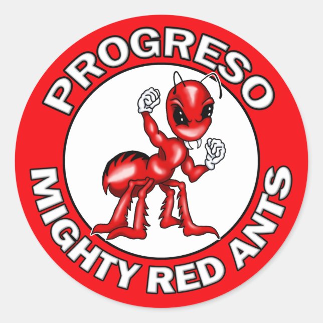 Stickers Progreso Mighty Red Ants (Devant)