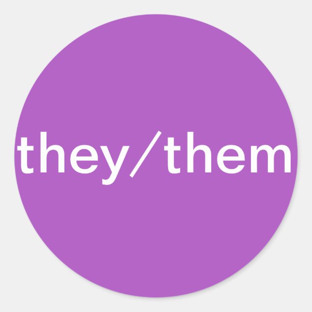 Stickers Pronoun pour les étiquettes Nom (Devant)