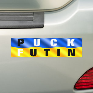 Stickers Puck Futin Bumber Ukraine Stickers Drapea