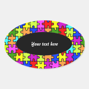 stickers 'Puzzle coloré'