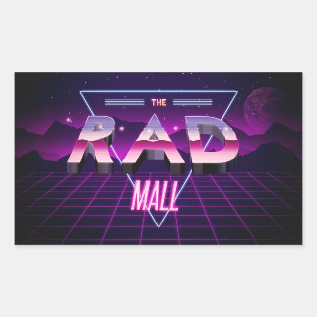 Stickers Rad Mall "Wave 3" 4,5 po x 2,7 po (Devant)