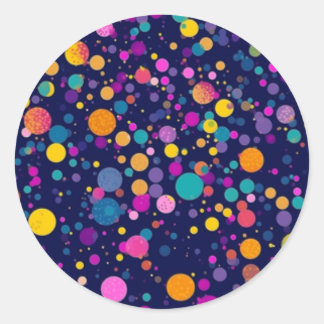 Stickers Rainbow Polka Dot