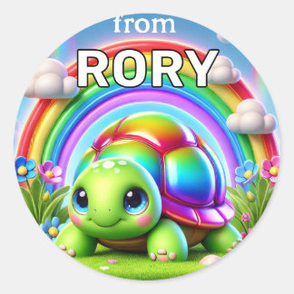 Stickers Rainbow Turtle