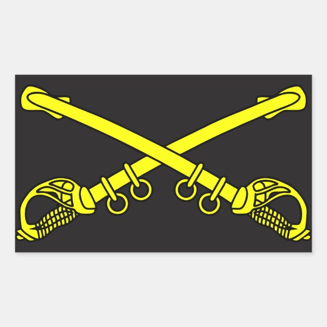 Stickers Rectangle Classic Sabres (Devant)