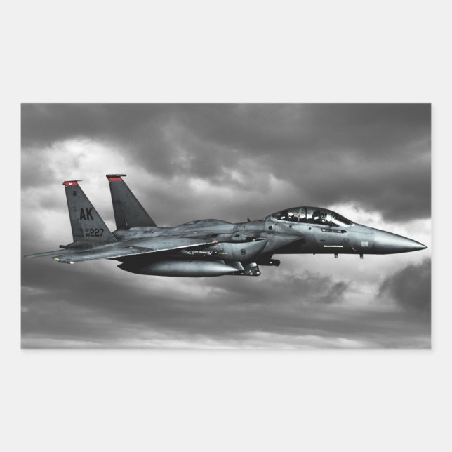 Stickers Rectangle d'aigle F-15E (Devant)
