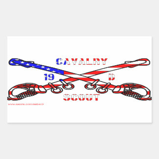 Stickers Rectangle de cavalerie américaine