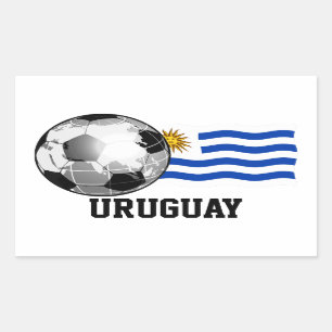 Stickers rectangle de football Uruguay