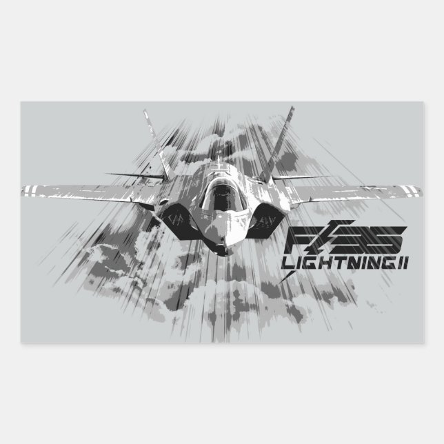 Stickers rectangle F-35 Lightning II (Devant)