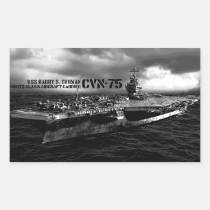 Stickers Rectangle Harry S. Truman CVN-75