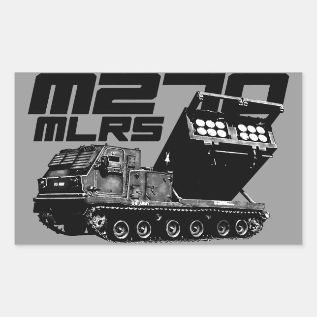 Stickers Rectangle M270 MLRS (Devant)
