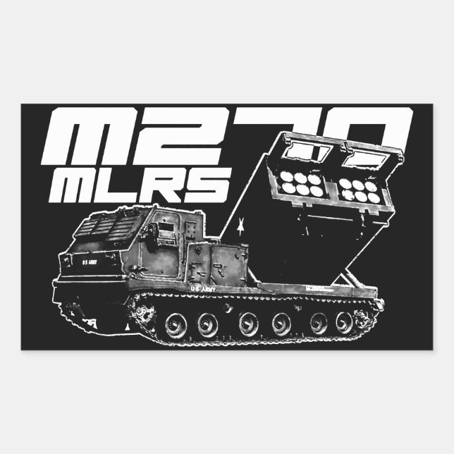 Stickers Rectangle M270 MLRS (Devant)