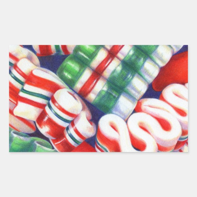 Stickers rectangle RIBBON (Devant)