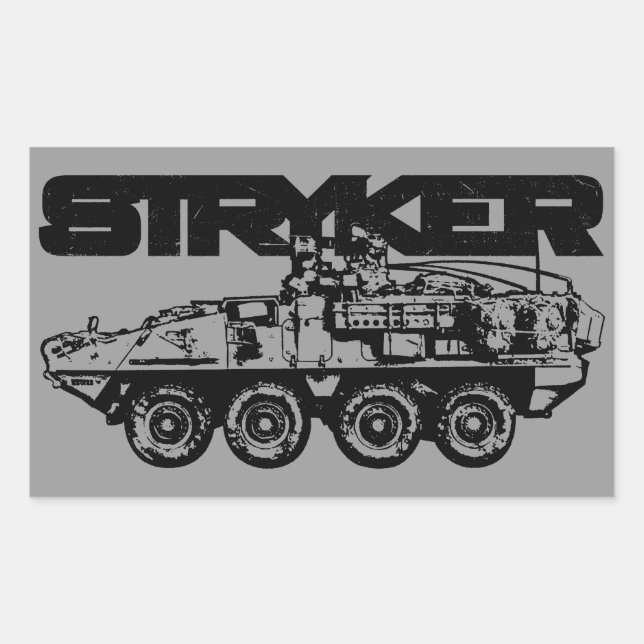 Stickers Rectangle Stryker (Devant)