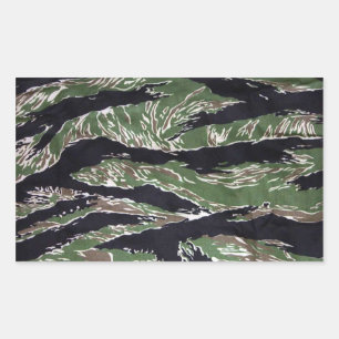 Stickers Rectangulaires Camo Tiger Strier