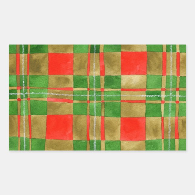 Stickers rectangulaires GREGOR TARTAN MAC (Devant)