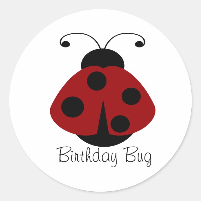 Stickers Red Black Ladybug (Devant)
