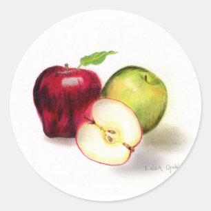 Stickers Red Delicious et Granny Smith Apples