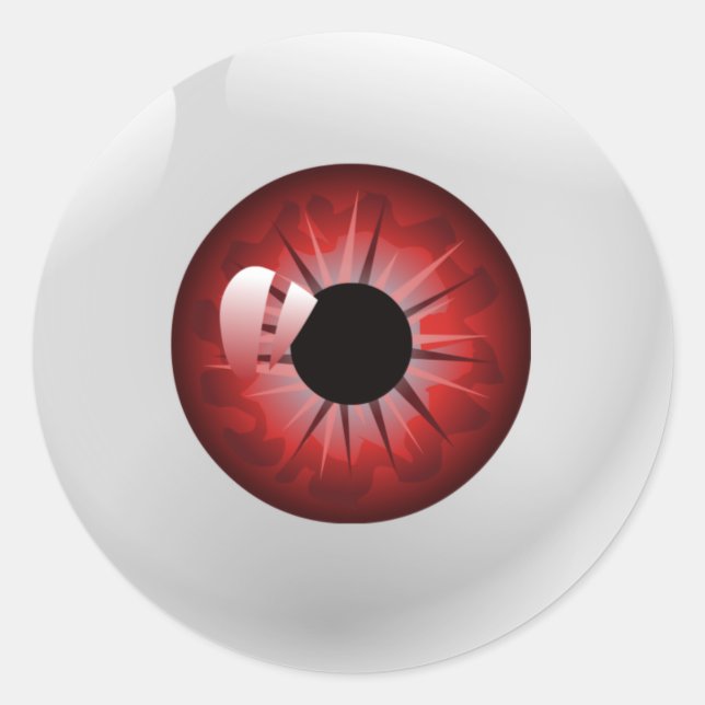Stickers Red Eyeball Halloween (Devant)