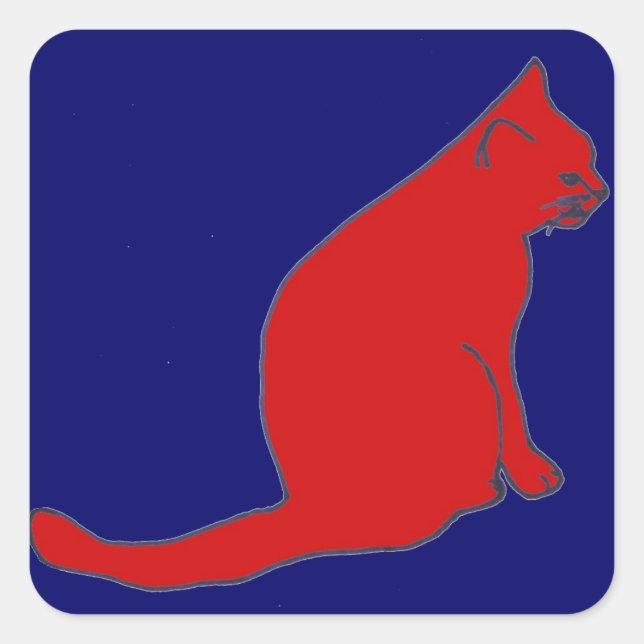 stickers Red Kitty (Devant)