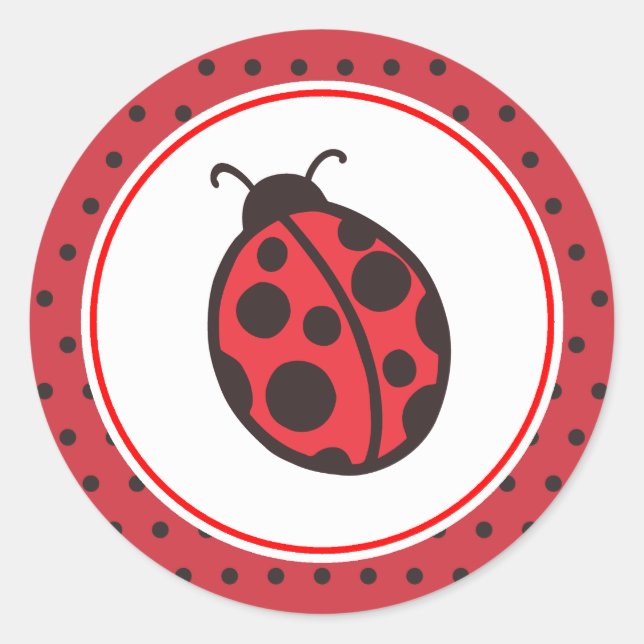 Stickers Red Ladybug (Devant)