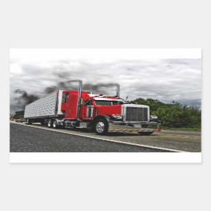Stickers Red & Rollin' Peterbilt