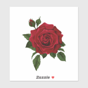 Stickers Red Rose